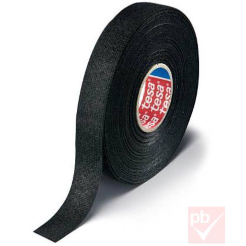 Tesa PET szőtt védőszalag tekercs, fekete (szélesség: 9mm, hosszúság: 15m)