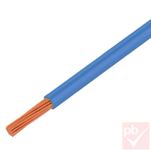 Egyeres vezeték, 1.0mm² réz sodrat, FLRY, kék PVC szigetelés
