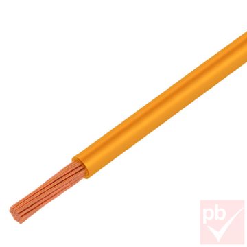   Egyeres vezeték, 1.0mm² réz sodrat, FLRY, narancs PVC szigetelés