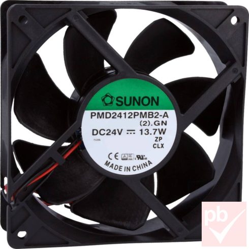 Sunon PMD2412PMB2-A(2).GN ventilátor (24V DC 13.7W 120x120x38mm)