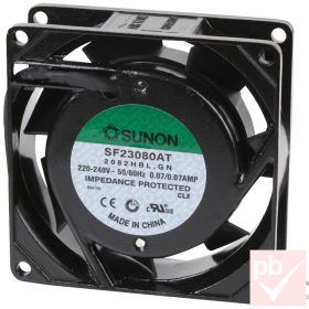   Sunon SF23080AT 2082HSL.GN ventilátor (230V AC 0.065A 80x80x25mm)