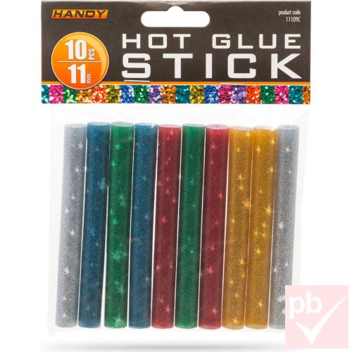 Handy 11109C színes glitteres ragasztópatron 11/100mm 10db