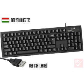 Genius KB102 Smart USB billentyűzet (fekete, HUN)