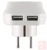 Home hálózati USB töltő 2db aljzattal + hálózati aljzat