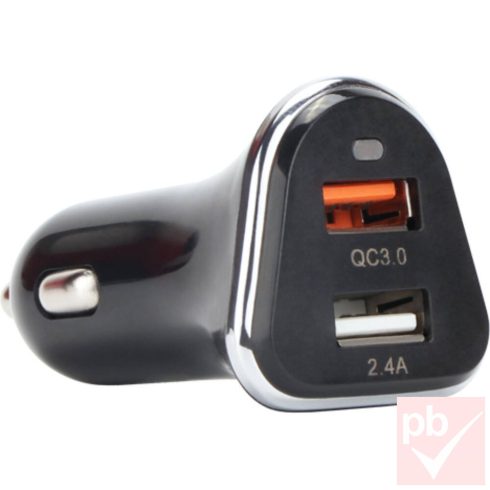 Vcom M078 QC3.0 szivargújtós USB töltő