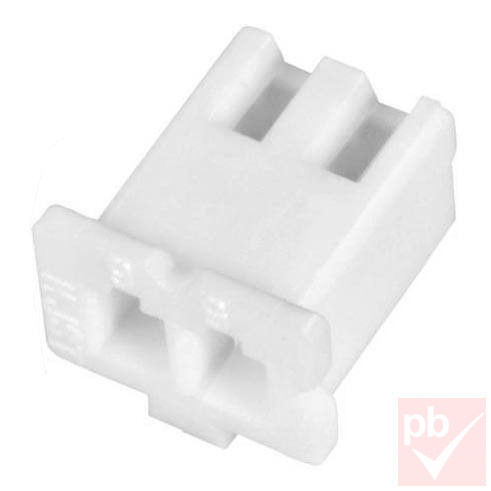 XH (JST) anya csatlakozó, 2.5mm, pin helyek száma: 2, pinek nélkül