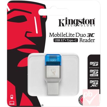   Kingston MobileLite Plus 3C USB 3.1 micro SD kártyaolvasó (Type-A + Type-C)