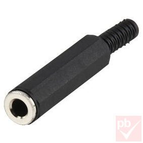 Jack aljzat, lengő, 6.3mm mono, műanyag
