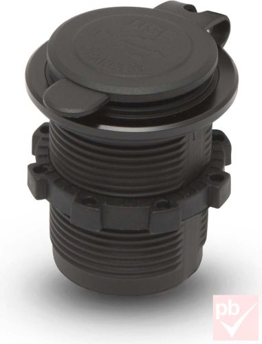 Szivargyújtó helyére építhető dupla USB töltő aljzat (piros világítással)