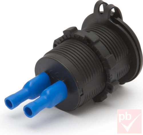 Szivargyújtó helyére építhető dupla USB töltő aljzat (piros világítással)