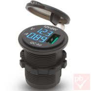   Nexus 54927BL szivargyújtó helyére építhető QC3.0 USB töltő aljzat (kék)