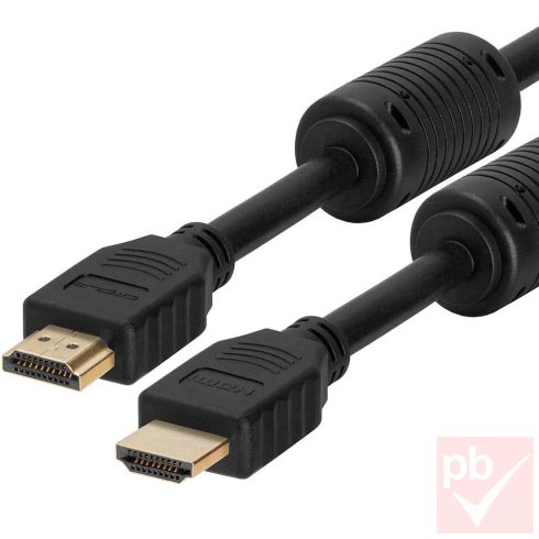 HDMI 1.4 összekötő kábel 3.0m (ferritgyűrűkkel)