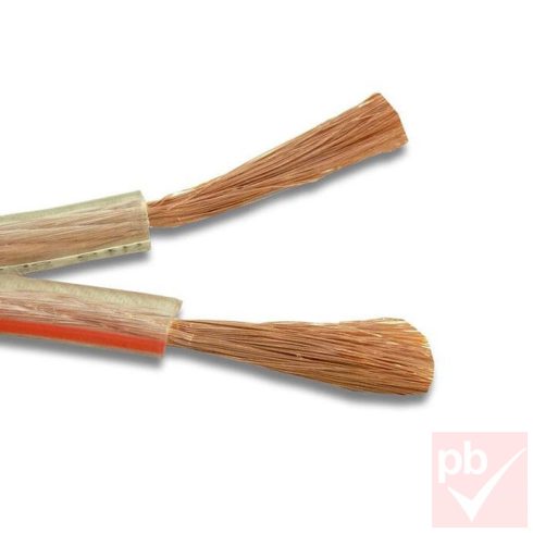 Hangfal kábel 2x4.0mm², transzparens, réz