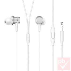   Xiaomi Mi Earphones Basic ezüst headset 3.5mm jack csatlakozóval