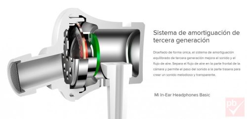 Xiaomi Mi Earphones Basic ezüst headset 3.5mm jack csatlakozóval