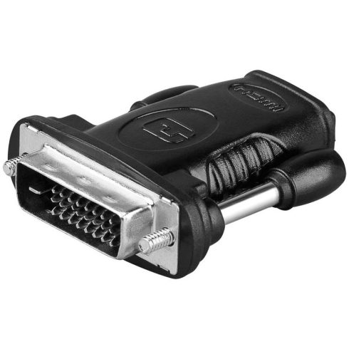 HDMI-DVI átalakító, DVI-D Duallink 24+1 dugó - HDMI aljzat