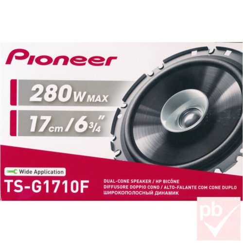 Pioneer TS-G1710F 165mm duplakónuszos 280W autóhangszóró pár