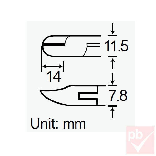 Pro's Kit 1PK-037S 110mm oldalcsípő műszerész fogó