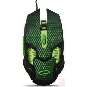 Esperanza MX207 Cobra zöld USB gamer egér