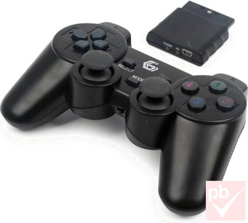 Gembird Wireless Dual Vibration kontroller (PC USB/PS2/PS3)