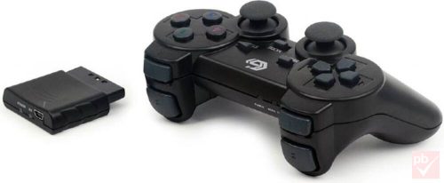 Gembird Wireless Dual Vibration kontroller (PC USB/PS2/PS3)