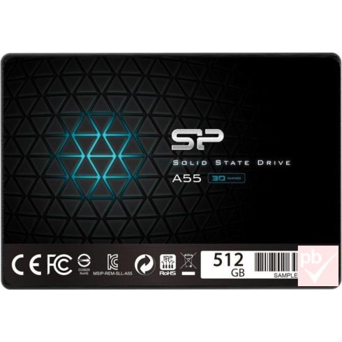 Silicon Power A55 512GB SATA SSD meghajtó