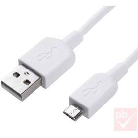 USB 2.0 A-micro B összekötő kábel 0.5m fehér