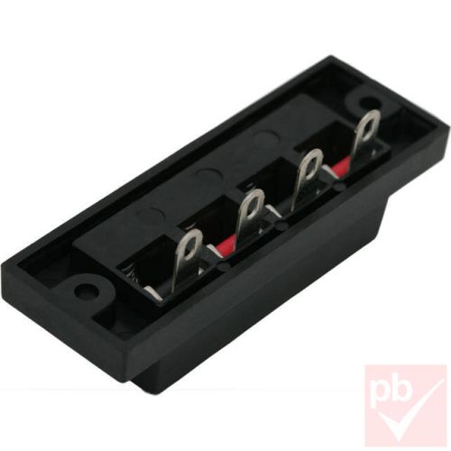 Hangfal aljzat, 4 pólusú, beépíthető, szögletes, fekete műanyag