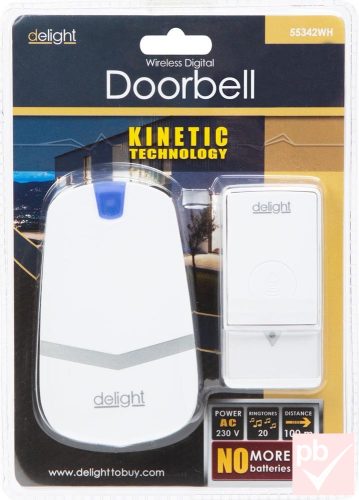 Delight 55342WH vezeték nélküli csengő (fehér)