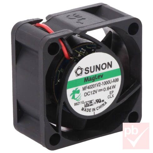 Sunon MF40201V2-1000U-A99 ventilátor (12V DC 0.64W 40x40x20mm)