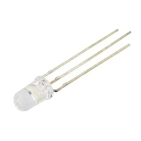   LED, 5mm, zöld/piros, 2000-4500 / 6800-15000mcd, 1.6-2.4 / 2.6-3.6V, 3 lábú