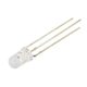 LED, 5mm, zöld/piros, 2000-4500 / 6800-15000mcd, 1.6-2.4 / 2.6-3.6V, 3 lábú
