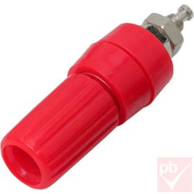 Banán aljzat, beépíthető, 4mm, piros, v4 (hosszú)