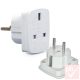 Utazó adapter, konnektor átalakító (Schuko dugó -> UK aljzat)