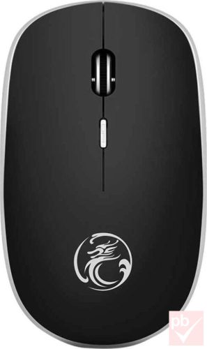 iMICE G-1600 csendes vezeték nélküli optikai egér (fekete)