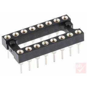 IC foglalat 16p. precíziós