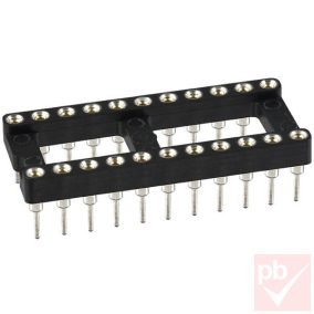 IC foglalat 22p. keskeny precíziós