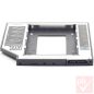   Beépítő keret, laptop 12.7mm optikai meghajtó helyre 2.5" meghajtó (SSD optibay)