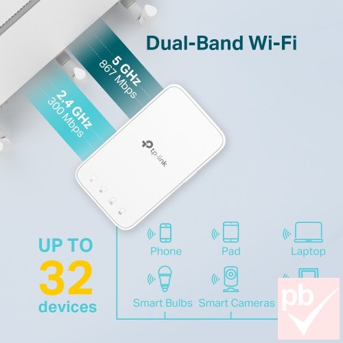 TP-Link RE300 AC1200 WiFi jelerősítő, repeater