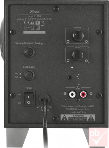 Trust Evon fekete 2.1 Bluetooth hangfalszett