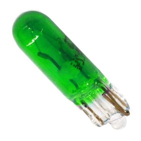 Autó műszerfal izzó, zöld, 12V, T5, W2.1x4.6d