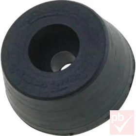   Gumiláb, fekete, kerek, csavarozható (átmérő: 16mm, magasság: 7.8mm)