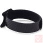 Kábelkötegelő, tépőzáras, fekete, 210x12mm