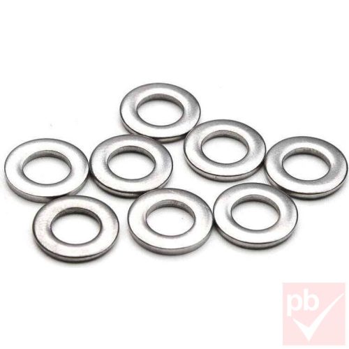 Alátét, M6, lapos, d=12mm, h=1.6mm, A2 rozsdamentes acél (Kraftberg)