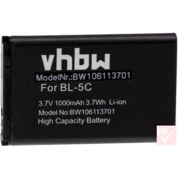   Nokia BL-5C utángyártott akkumulátor (3.7V 1000mAh Li-ion)