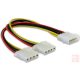 Táp átalakító, Molex aljzat -> 2x Molex dugó