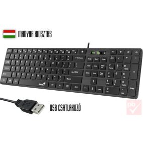 Genius Slimstar 126 USB billentyűzet (fekete, HUN)