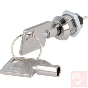   Kulcsos kapcsoló, 2 pozíciós, 90°, 2db kulcs (Highly S-102-2)