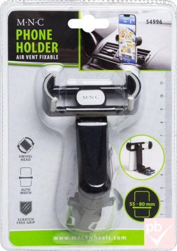 MNC 54996 autós szellőzőrácsra rögzíthető telefon tartó