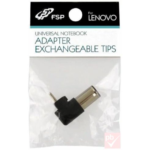 DC dugó, 7.4x5.0mm+0.6mm pin, hossz: 12mm, 90°, műanyag ház (IBM, Lenovo) [FSP]